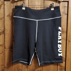 Playboy x Missguided Black Active Shorts Size 10